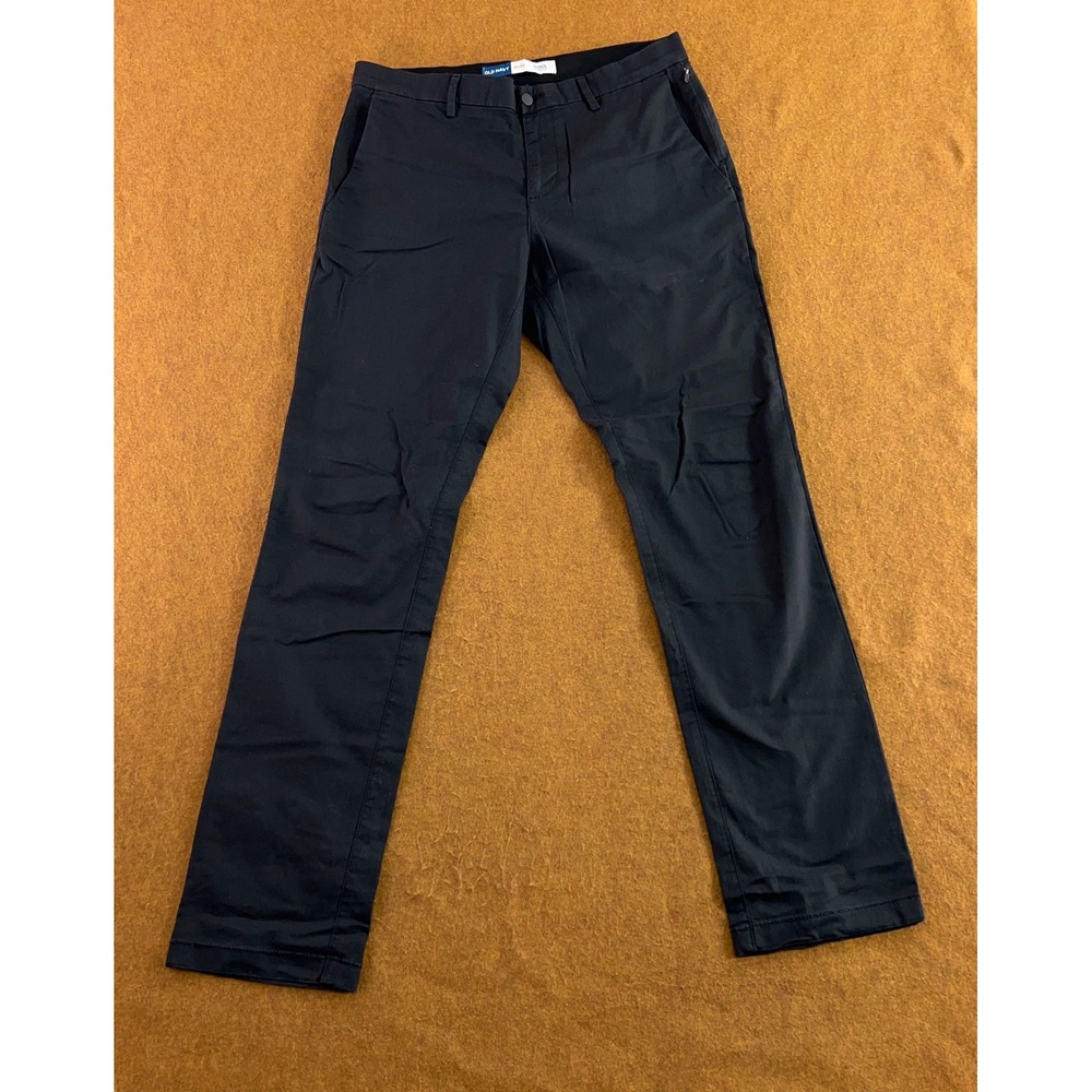 Old Navy Mens 34x34 Navy Blue Ultimate Tech Slim Built-In Flex Chino Pants *Flaw